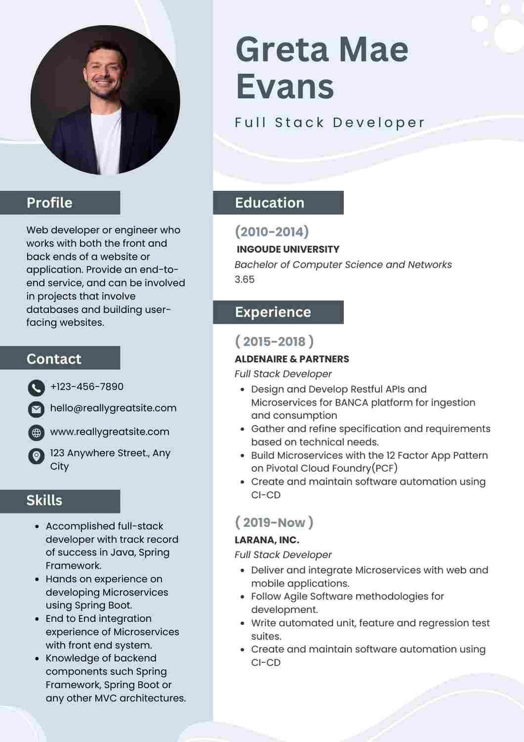 Full Stack Developer CV