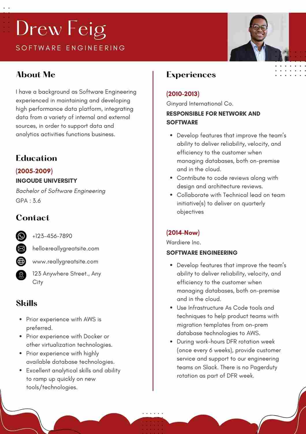 Software Engineering Manager CV